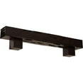 thumbnail image 1 of Ekena Millwork 6"H x 10"D x 48"W Pecky Cypress Faux Wood Fireplace Mantel Kit w/ Alamo Corbels, Premium Mahogany, 1 of 10