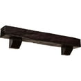 thumbnail image 1 of Ekena Millwork 6"H x 10"D x 48"W Riverwood Faux Wood Fireplace Mantel Kit with Ashford Corbels, Premium Cherry, 1 of 10