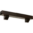 thumbnail image 1 of Ekena Millwork 6"H x 10"D x 48"W Rough Cedar Faux Wood Fireplace Mantel Kit with Ashford Corbels, Premium Aged, 1 of 12
