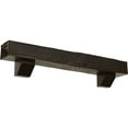 thumbnail image 1 of Ekena Millwork 6"H x 10"D x 60"W Rough Sawn Faux Wood Fireplace Mantel Kit with Ashford Corbels, Burnished Mahogany, 1 of 10