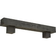 thumbnail image 1 of Ekena Millwork 6"H x 10"D x 60"W Sandblasted Faux Wood Fireplace Mantel Kit w/ Alamo Corbels, Aged Cedar, 1 of 10