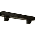 thumbnail image 1 of Ekena Millwork 6"H x 10"D x 72"W Hand Hewn Faux Wood Fireplace Mantel Kit with Ashford Corbels, Premium Walnut, 1 of 10