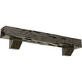 thumbnail image 1 of Ekena Millwork 6"H x 10"D x 72"W Pecky Cypress Faux Wood Fireplace Mantel Kit with Ashford Corbels, Burnished Honey Dew, 1 of 12