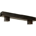 thumbnail image 1 of Ekena Millwork 6"H x 10"D x 72"W Rough Sawn Faux Wood Fireplace Mantel Kit w/ Alamo Corbels, Premium Aged, 1 of 12