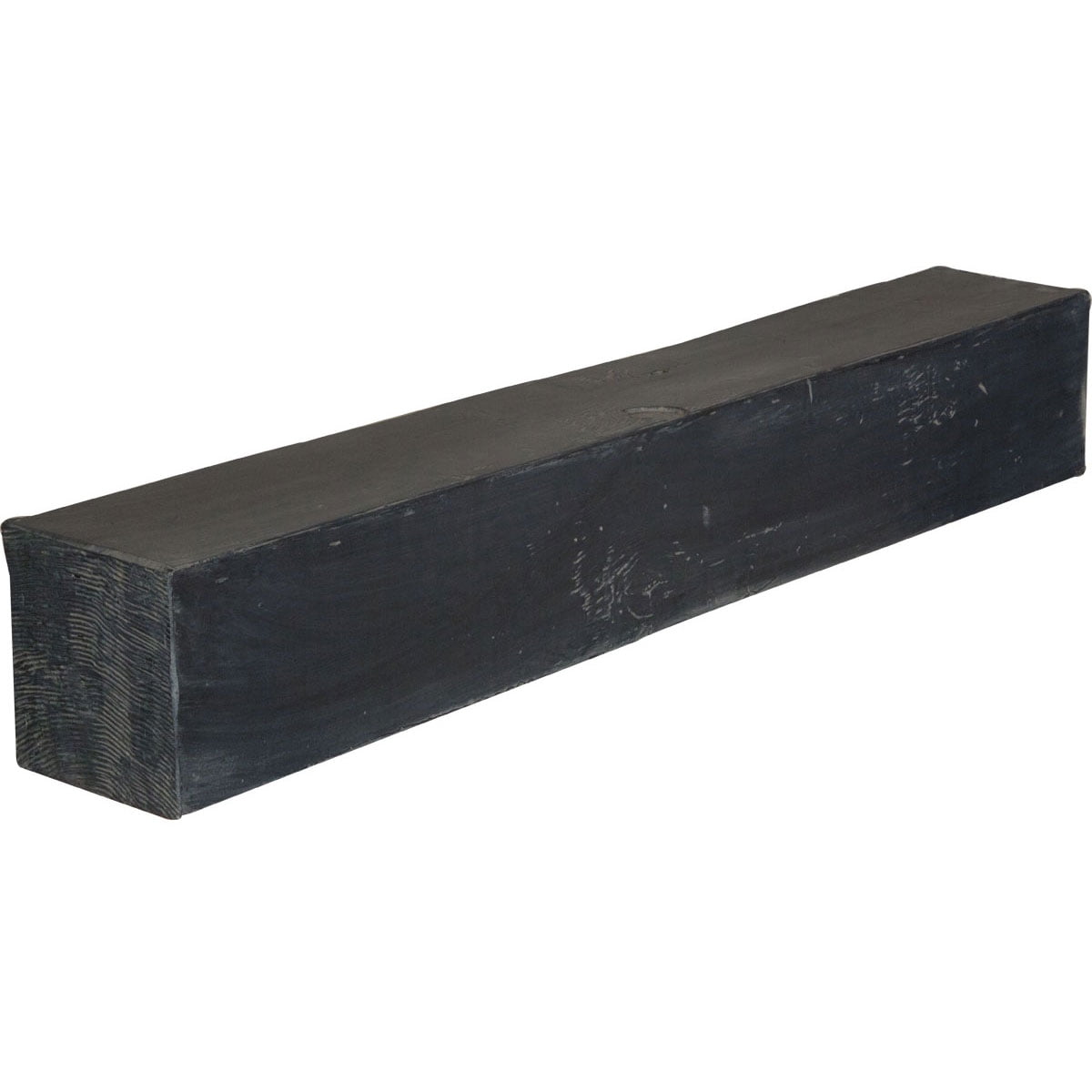 Ekena Millwork 6"H x 10"D x 84"W Knotty Pine Faux Wood Fireplace Mantel, Aged Ash