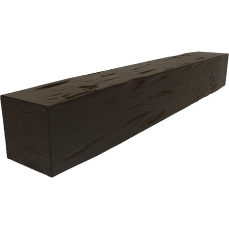 Ekena Millwork 6"H x 6"D x 36"W Pecky Cypress Faux Wood Fireplace Mantel, Natural Ash