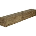 thumbnail image 1 of Ekena Millwork 6"H x 6"D x 60"W Hand Hewn Faux Wood Fireplace Mantel, Natural Golden Oak, 1 of 1