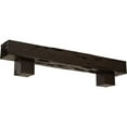thumbnail image 1 of Ekena Millwork 6"H x 6"D x 60"W Pecky Cypress Faux Wood Fireplace Mantel Kit w/ Alamo Corbels, Natural Mahogany, 1 of 10