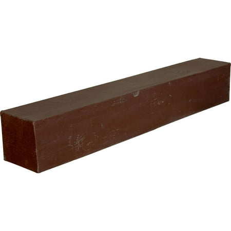 Ekena Millwork 6"H x 6"D x 84"W Knotty Pine Faux Wood Fireplace Mantel, Aged Pecan
