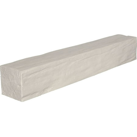 Ekena Millwork 6"H x 6"D x 84"W Riverwood Faux Wood Fireplace Mantel, Factory Prepped
