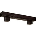 thumbnail image 1 of Ekena Millwork 6"H x 8"D x 48"W Riverwood Faux Wood Fireplace Mantel Kit w/ Alamo Corbels, Premium Cherry, 1 of 10