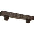 thumbnail image 1 of Ekena Millwork 6"H x 8"D x 60"W Hand Hewn Faux Wood Fireplace Mantel Kit with Ashford Corbels, Aged Pecan, 1 of 10