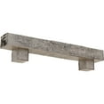 thumbnail image 1 of Ekena Millwork 6"H x 8"D x 60"W Rough Cedar Faux Wood Fireplace Mantel Kit w/ Alamo Corbels, Burnished Pine, 1 of 10
