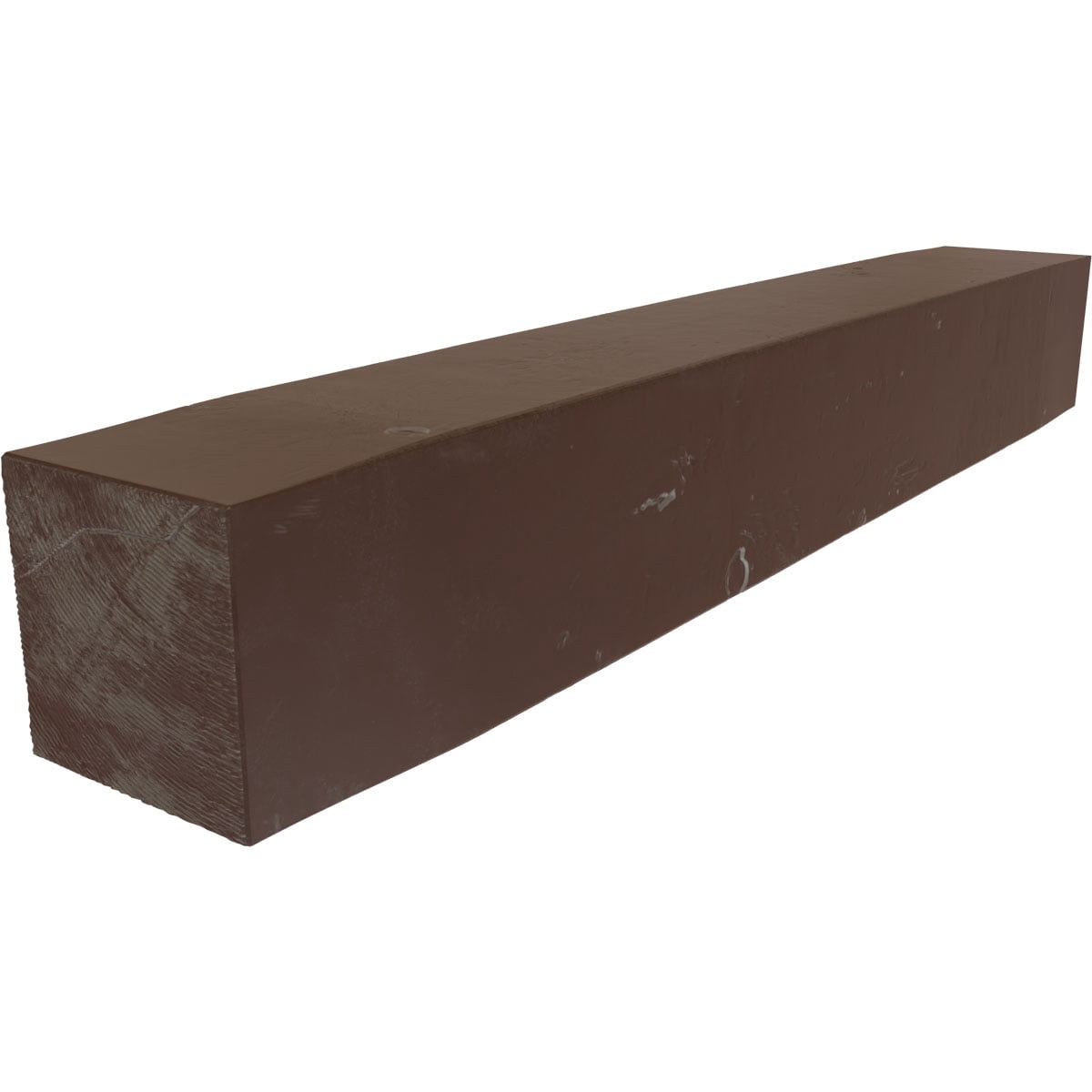 Ekena Millwork 6"H x 8"D x 72"W Knotty Pine Faux Wood Fireplace Mantel, Aged Pecan