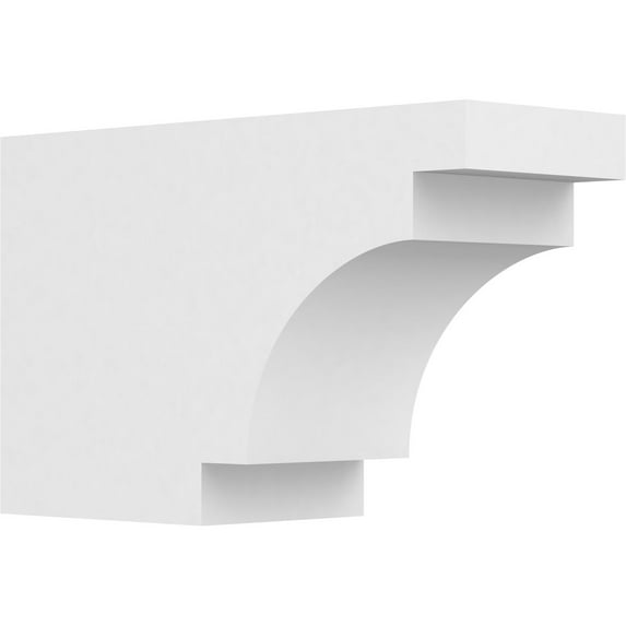 Ekena Millwork 6"W X 10"H X 16"L Standard Mediterranean Architectural Grade PVC Rafter Tail