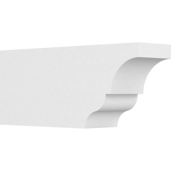 Ekena Millwork 6"W X 10"H X 24"L Standard Asheboro Architectural Grade PVC Rafter Tail