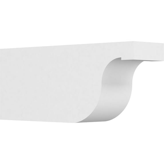 Ekena Millwork 6"W X 10"H X 24"L Standard Del Monte Architectural Grade PVC Rafter Tail