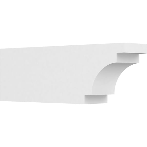 Ekena Millwork 6"W X 10"H X 30"L Standard Mediterranean Architectural Grade PVC Rafter Tail