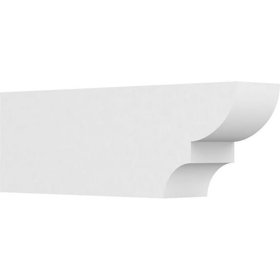 Ekena Millwork 6"W X 10"H X 30"L Standard Ridgewood Architectural Grade PVC Rafter Tail