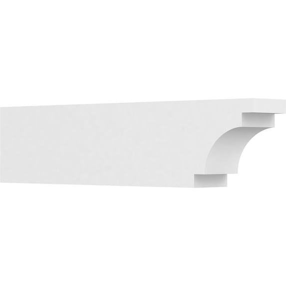 Ekena Millwork 6"W X 10"H X 42"L Standard Mediterranean Architectural Grade PVC Rafter Tail