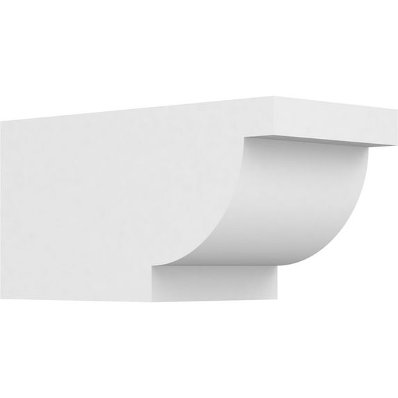 Ekena Millwork 6"W X 6"H X 12"L Standard Alpine Architectural Grade PVC Rafter Tail