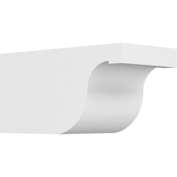 Ekena Millwork 6"W X 6"H X 12"L Standard Del Monte Architectural Grade PVC Rafter Tail