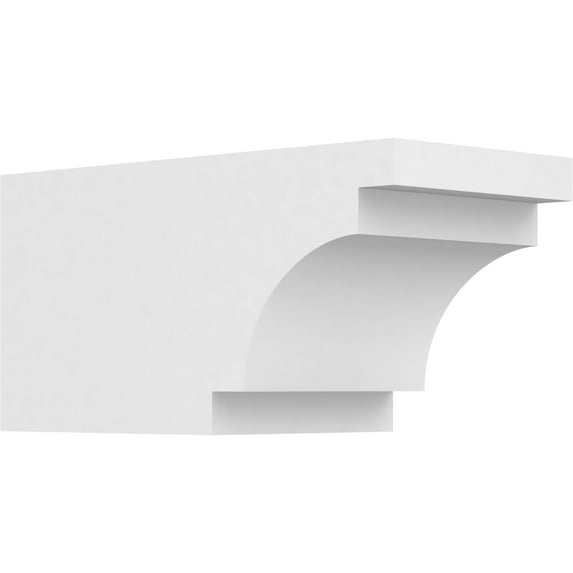 Ekena Millwork 6"W X 6"H X 12"L Standard Mediterranean Architectural Grade PVC Rafter Tail