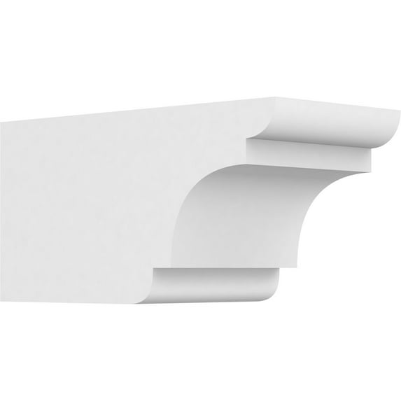 Ekena Millwork 6"W X 6"H X 12"L Standard New Brighton Architectural Grade PVC Rafter Tail