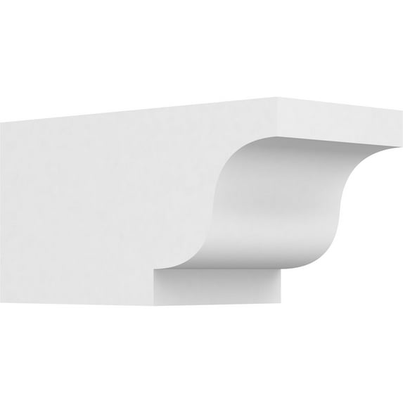 Ekena Millwork 6"W X 6"H X 12"L Standard Newport Architectural Grade PVC Rafter Tail