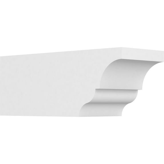Ekena Millwork 6"W X 6"H X 16"L Standard Asheboro Architectural Grade PVC Rafter Tail