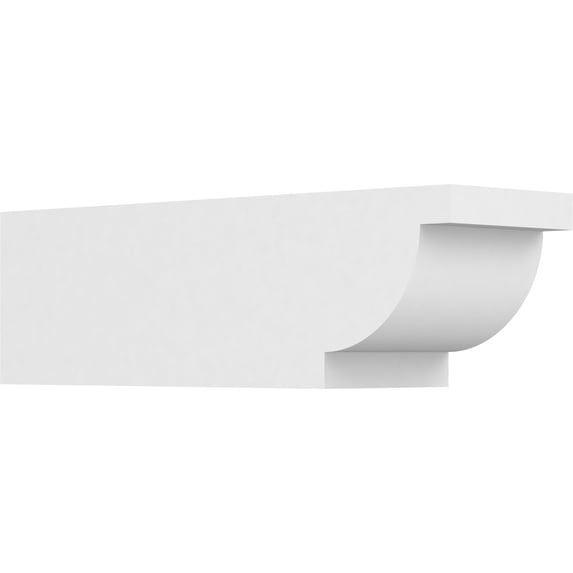Ekena Millwork 6"W X 6"H X 20"L Standard Alpine Architectural Grade PVC Rafter Tail