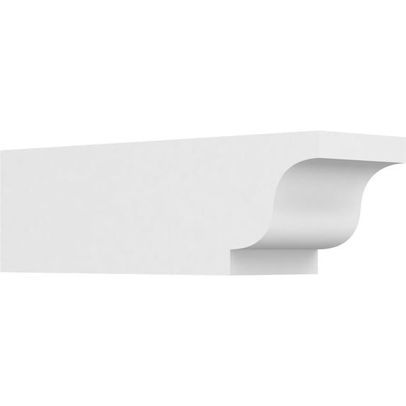 Ekena Millwork 6"W X 6"H X 20"L Standard Newport Architectural Grade PVC Rafter Tail