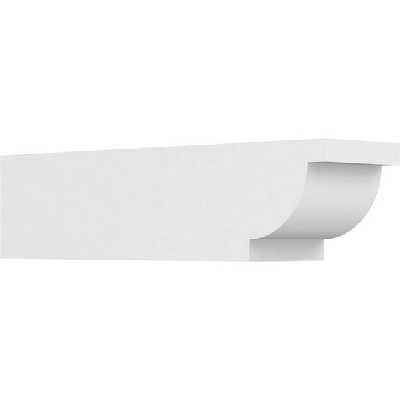 Ekena Millwork 6"W X 6"H X 24"L Standard Alpine Architectural Grade PVC Rafter Tail
