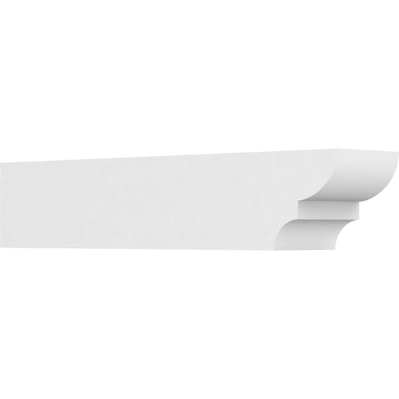 Ekena Millwork 6"W X 6"H X 30"L Standard Ridgewood Architectural Grade PVC Rafter Tail