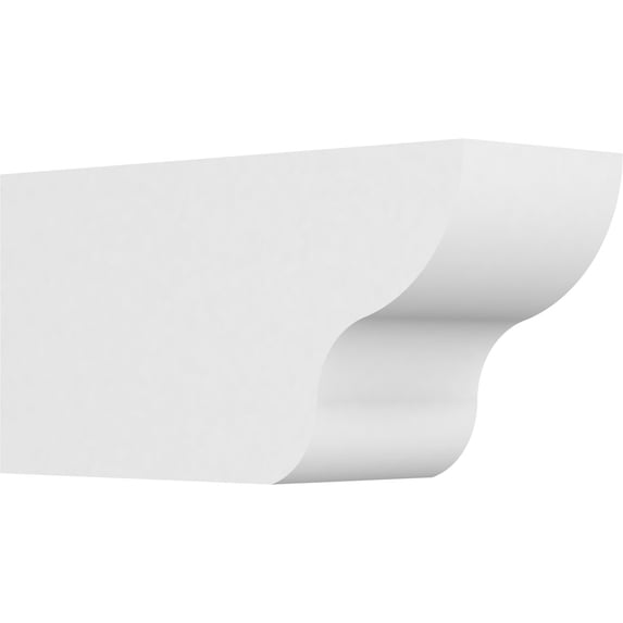 Ekena Millwork 6"W X 8"H X 16"L Standard Greensboro Architectural Grade PVC Rafter Tail