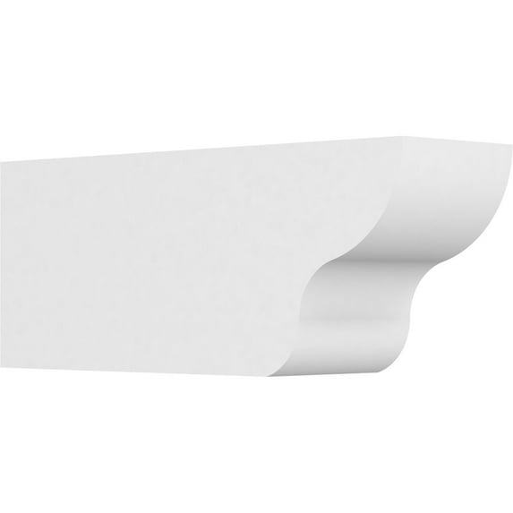 Ekena Millwork 6"W X 8"H X 20"L Standard Greensboro Architectural Grade PVC Rafter Tail