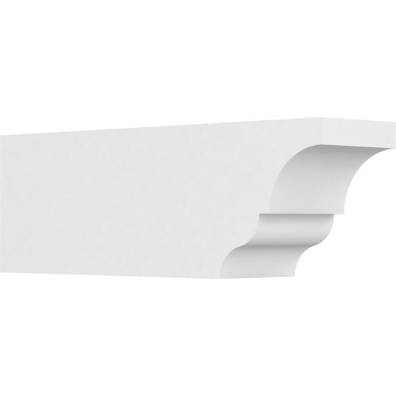 Ekena Millwork 6"W X 8"H X 24"L Standard Asheboro Architectural Grade PVC Rafter Tail