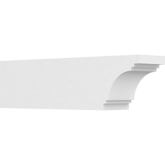 Ekena Millwork 6"W X 8"H X 30"L Standard Pescadero Architectural Grade PVC Rafter Tail