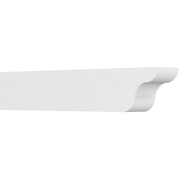 Ekena Millwork 6"W X 8"H X 42"L Standard Carmel Architectural Grade PVC Rafter Tail