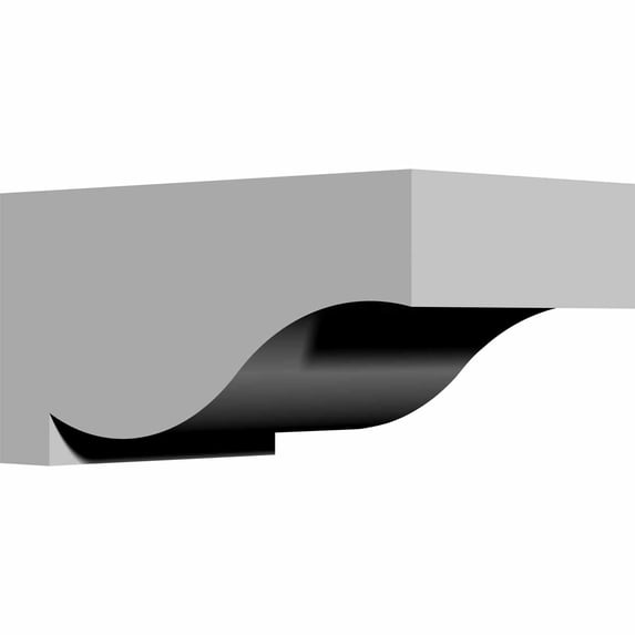 Ekena Millwork 6"W x 10 3/4"D x 5 1/4"H Temple Bracket (6-Pack)