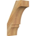 thumbnail image 1 of Ekena Millwork 6"W x 10"D x 18"H Balboa Rough Sawn Knee Brace, Western Red Cedar, 1 of 13