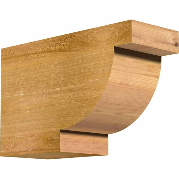 Ekena Millwork 6"W x 10"H x 16"L Alpine Rough Sawn Rafter Tail, Western Red Cedar