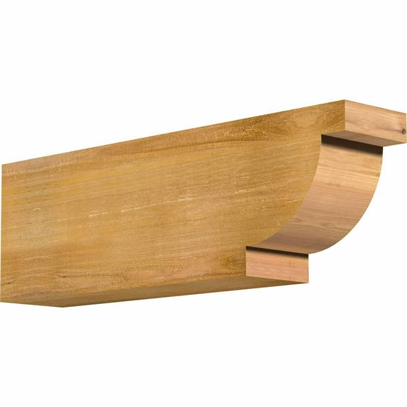 Ekena Millwork 6"W x 10"H x 32"L Alpine Rough Sawn Rafter Tail, Western Red Cedar
