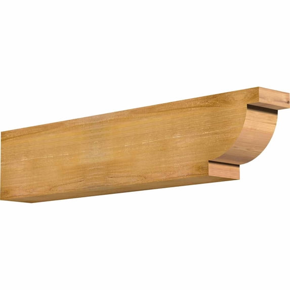 Ekena Millwork 6"W x 10"H x 48"L Alpine Rough Sawn Rafter Tail, Western Red Cedar