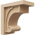 thumbnail image 1 of 6"W x 12"D x 12"H Classic Alma Rough Cedar Woodgrain TimberThane Corbel, Primed Tan, 1 of 6