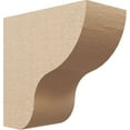thumbnail image 1 of 6"W x 12"D x 12"H Classic Greensboro Rough Cedar Woodgrain TimberThane Corbel, Primed Tan, 1 of 6