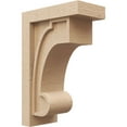 thumbnail image 1 of 6"W x 12"D x 18"H Classic Alma Rough Cedar Woodgrain TimberThane Corbel, Primed Tan, 1 of 6