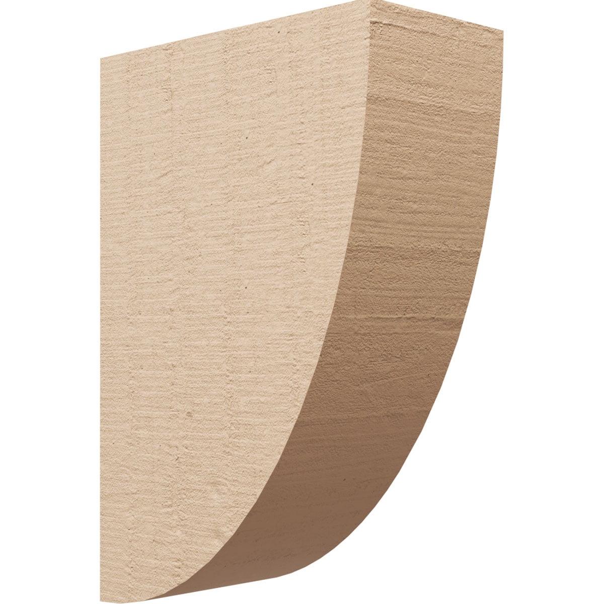 6"W x 12"D x 18"H Classic Durham Rough Cedar Woodgrain TimberThane Corbel, Primed Tan