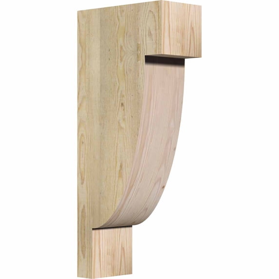Ekena Millwork 6"W x 12"D x 28"H Alpine Rough Sawn Corbel, Douglas Fir