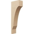 thumbnail image 1 of 6"W x 12"D x 36"H Thin Moab Rough Cedar Woodgrain TimberThane Corbel, Primed Tan, 1 of 6